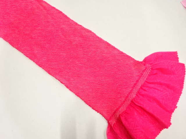 正絹　絞り　振袖用帯揚げ